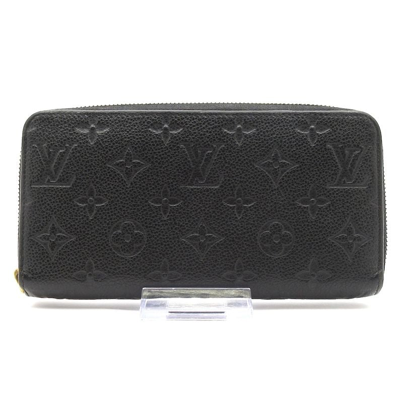 Louis Vuitton Monogram Empreinte Zippy Wallet M60571 Noir Black Leather
