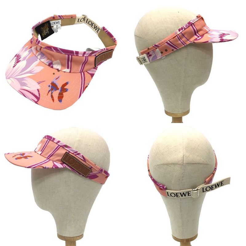 Loewe Paula's Ibiza Collection Sun Visor Size 59 Pink Never Used Hat Aq4883