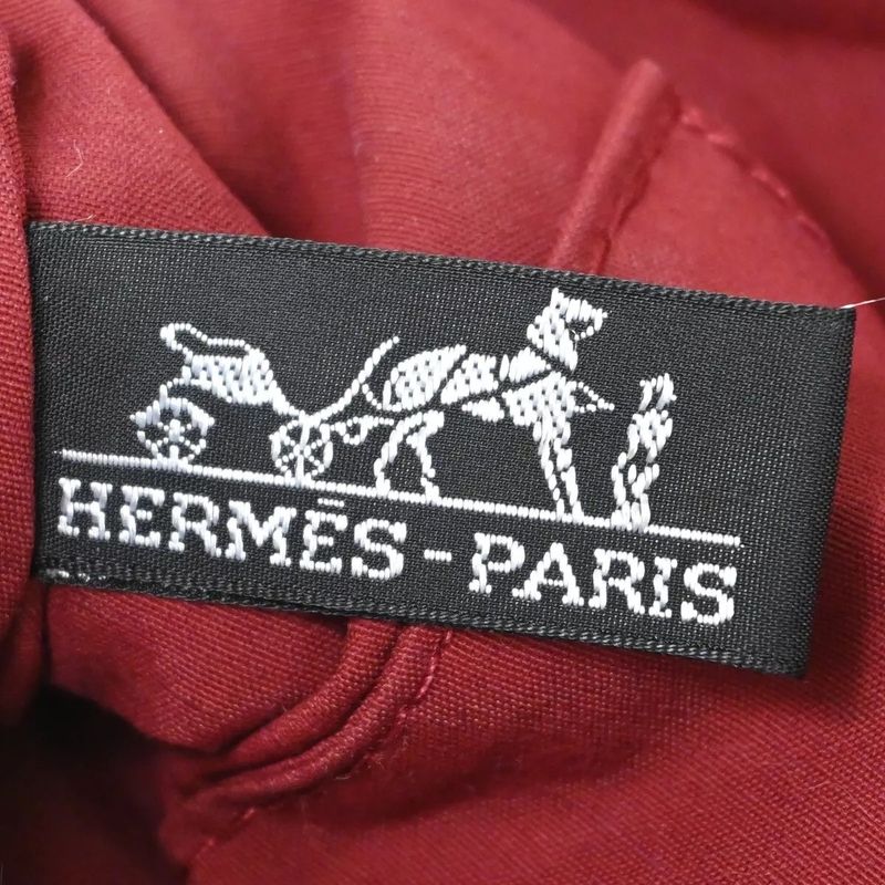 Hermes Ermel Pouch Bolide Makeup Pouch Cotton Red 05bs063