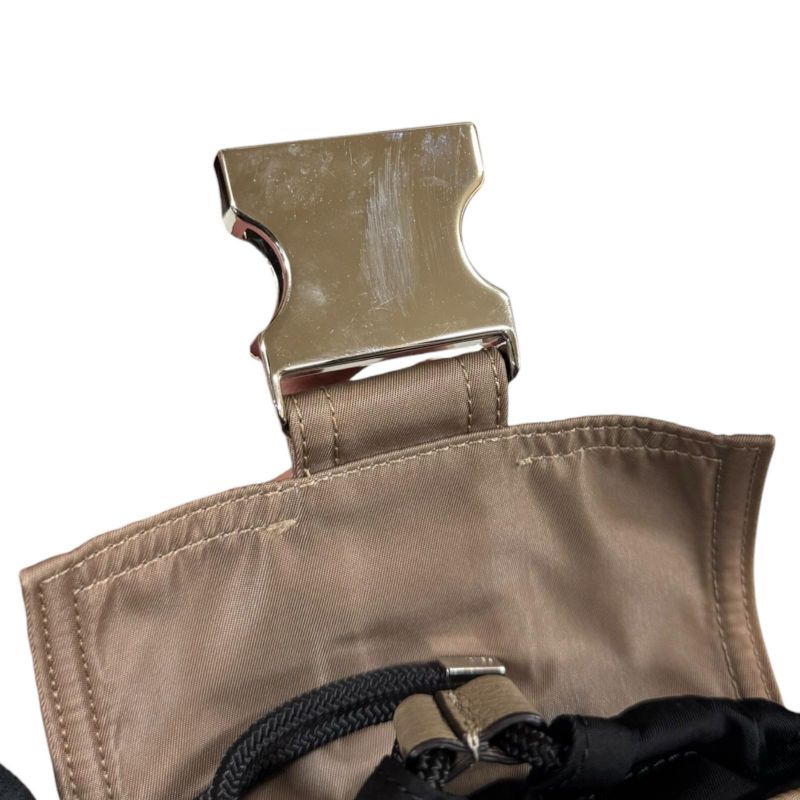 Fendiness Shoulder Bag Nylon 7vz068 Brown Mens Fendi Preowned Fendi