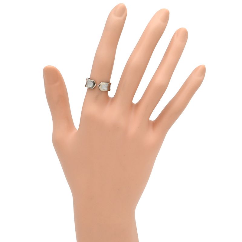 Cartier Ring C2ring Sm 18k White Gold White Gold #50 C Deux 2c Au750 18k Gold C