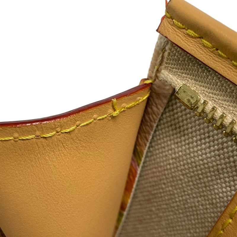 Louis Vuitton Clutch Bag Surf Monogram Beautiful Pochette Voyage M83465 Sand