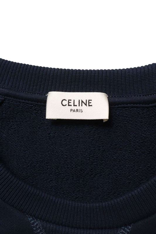 Celine 25AW Ry0hd670q Logo Wappen Sweatshirt Men's M