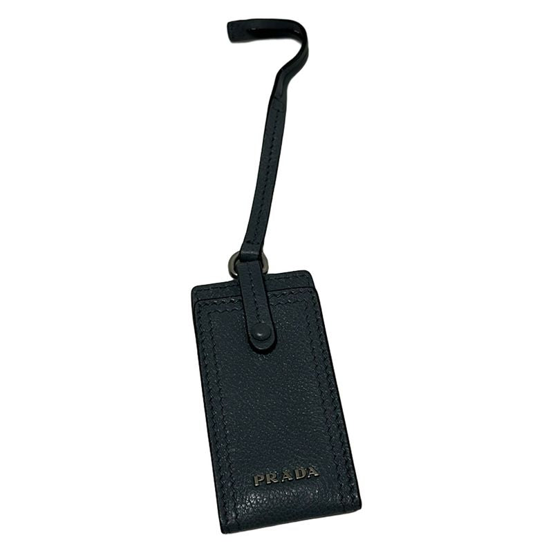 Prada Shoulder Bag Etiquette 1bg118 Grey Leather