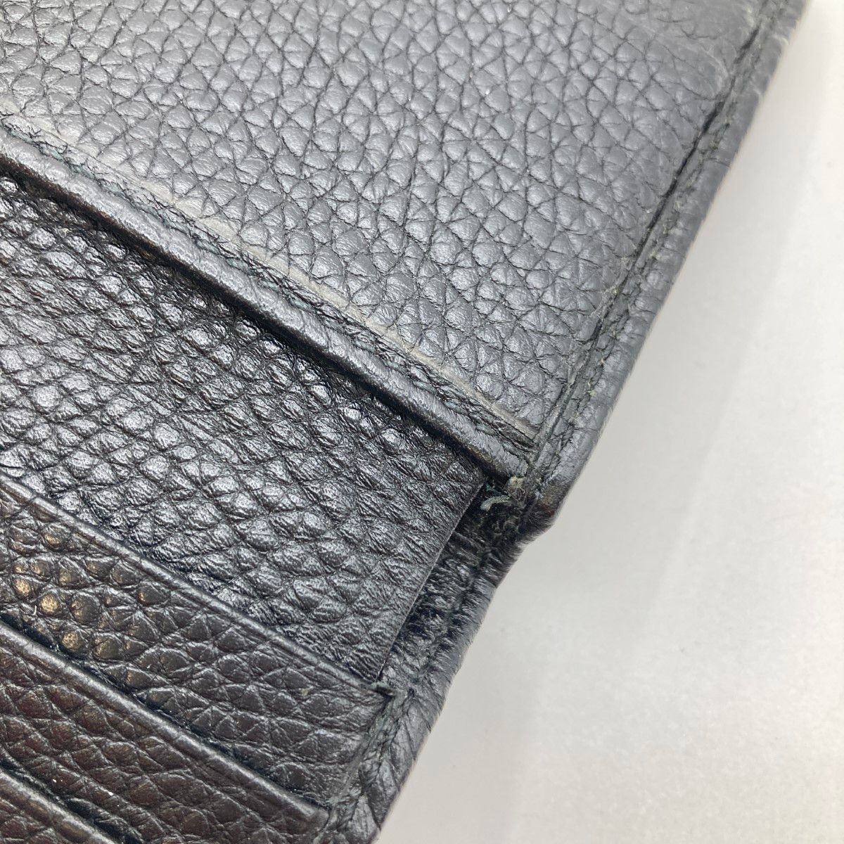 Gucci Soho Trifold Wallet GG Mark 598207 Black Shape Softening Yes