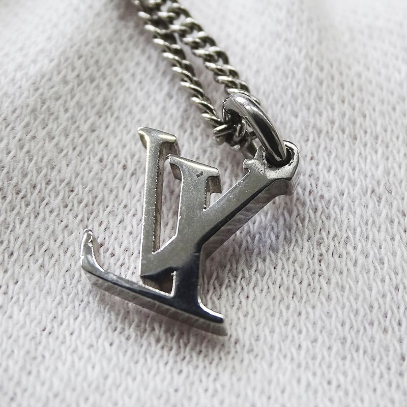 Louis Vuitton Necklace Ladies Men's Brand Ring Necklace Monogram Silver M62485
