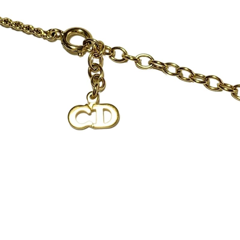 Dior/christian Dior Necklace - Gold CD Motif
