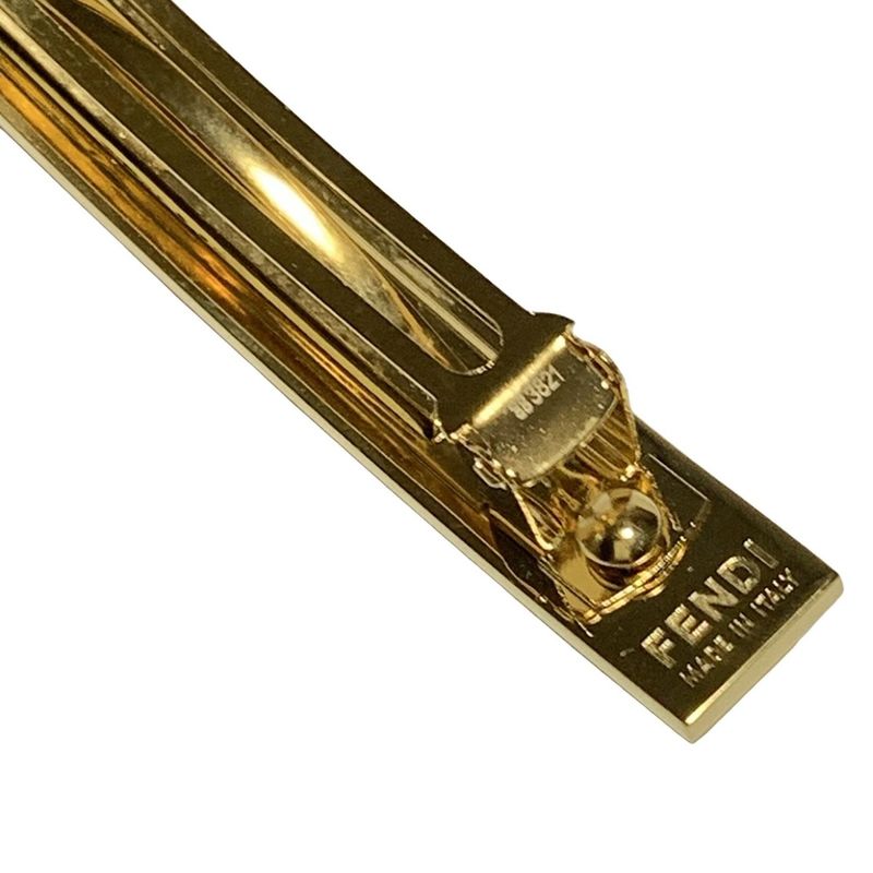 Fendi Barrette - Gold And White