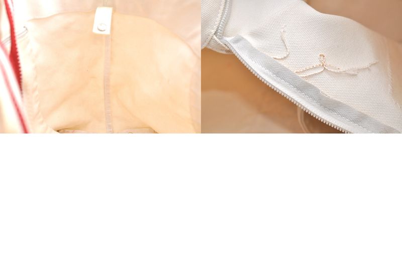 Prada Sports Prada Sport Vintage Cotton Shoulder Tote Bag White 4402n