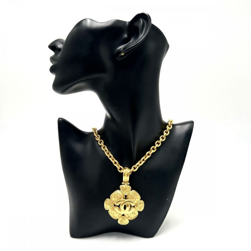 Chanel Necklace Ladies Coco Mark Long Necklace Pendant Accessory Vintage Chanel
