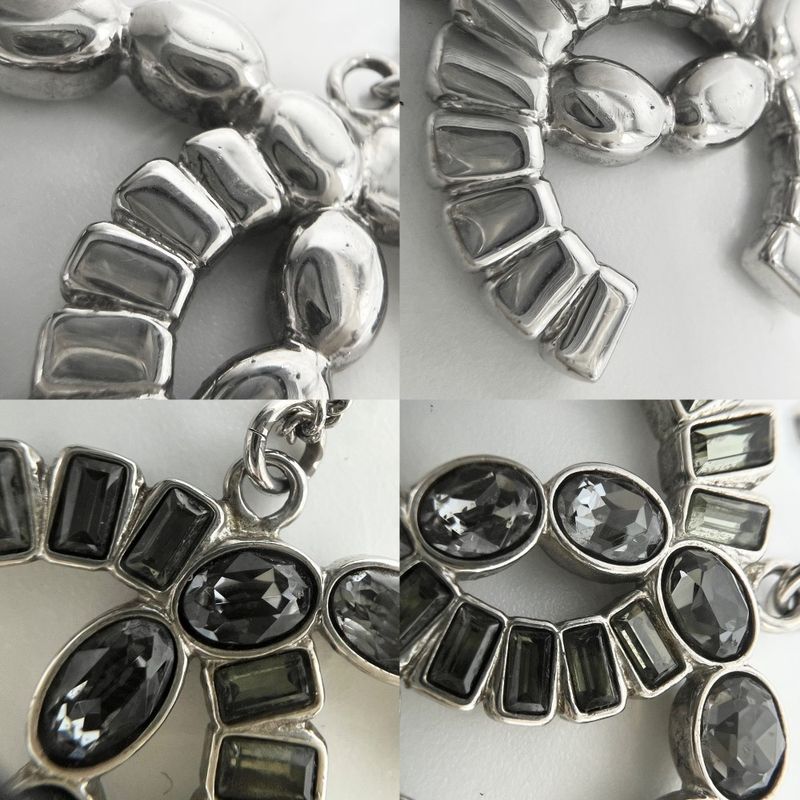 Chanel Necklace Women's Coco Mark Long Necklace Accessories Chanel Rhinestone