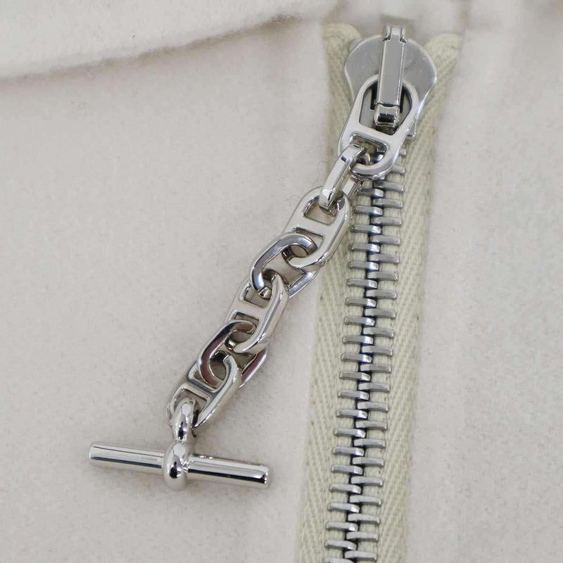 Hermes 23ss Chaine D'ancre Cashmere Jacket 3e0129da Ivory 40