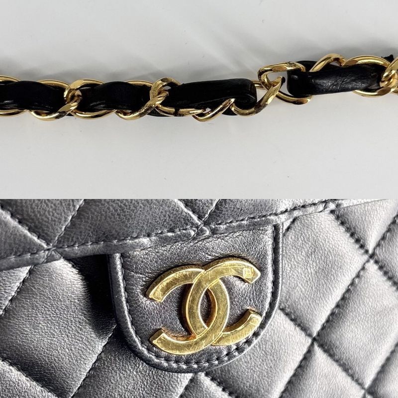 Chanel Shoulder Bag Women Shoulder Crossbody Matelasse 25 Push Lock Coco Mark