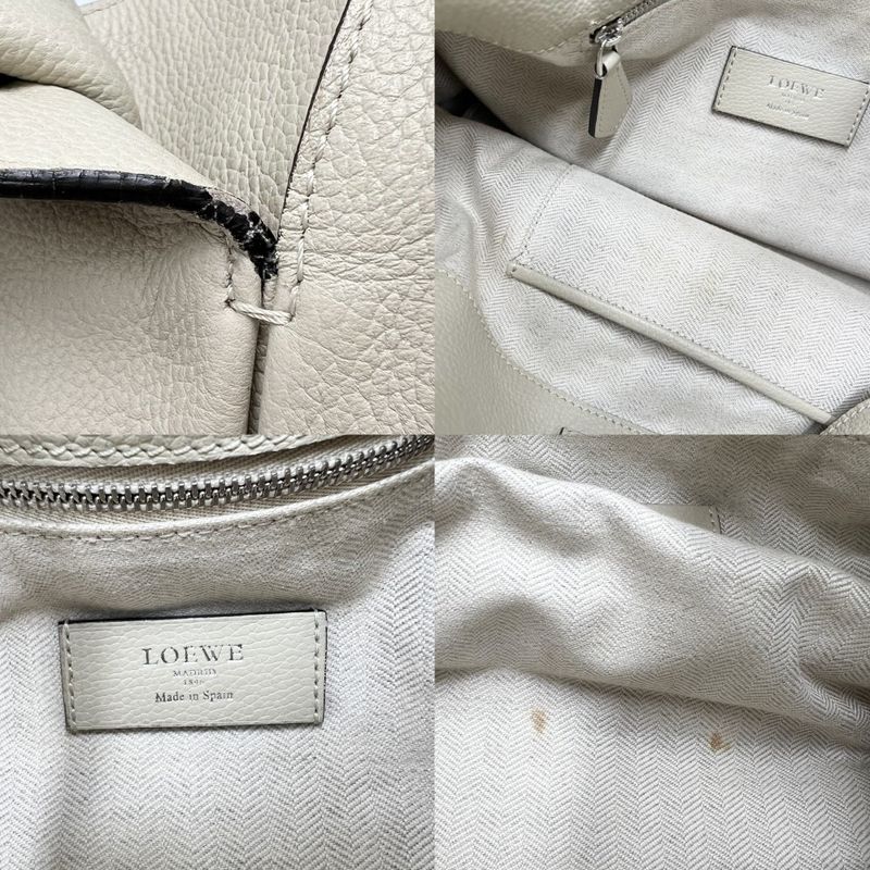 Loewe Handbag Women's Anagram Dunas Perforated Logo Shoulder Loewe Leather