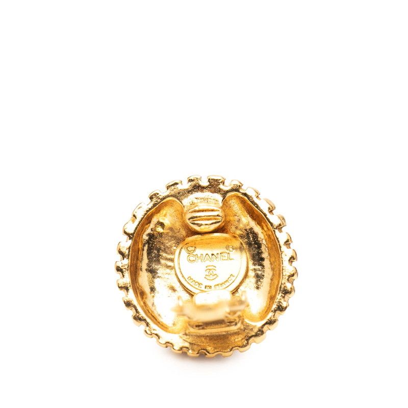 Chanel Coco Mark Round Gold Plated Ladies Chanel