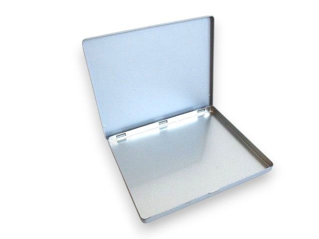 Chanel Aluminum Can Case Photo Case Logo Gray