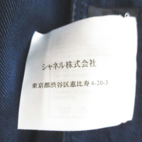 Chanel 03P P21358v12201 Aj421 Knee Length Tight Skirt 38 Navy Made In Italy