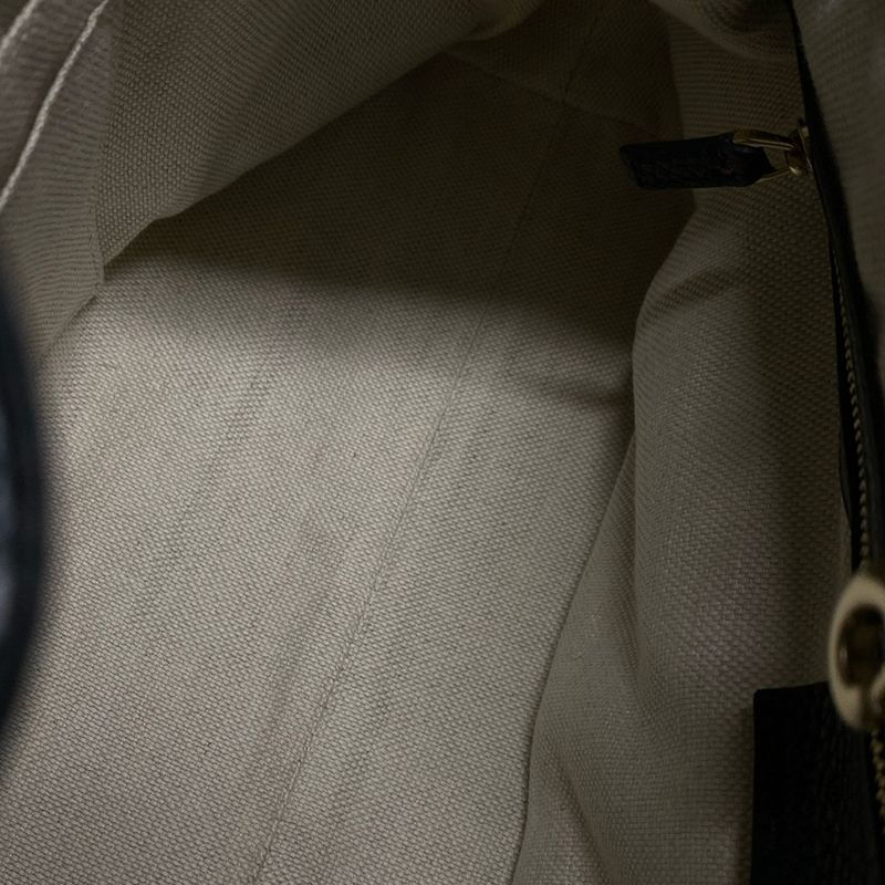 Gucci Tote Bag Soho 536196 Black Chain Shoulder Leather