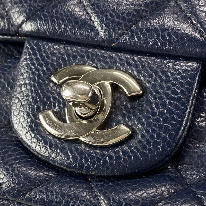 Chanel Shoulder Bag Mini Matelasse A69900 Navy Silver Hardware / Chain Shoulder