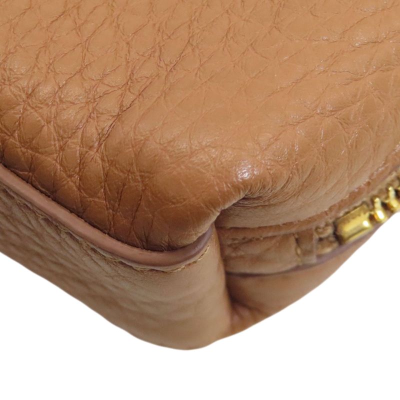 Prada Logo Accessory Pouch Leather Women