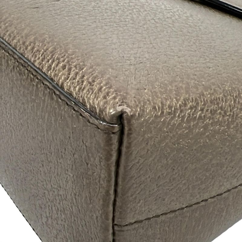 Gucci Handbag Bamboo 0011118 Dark Brown Leather