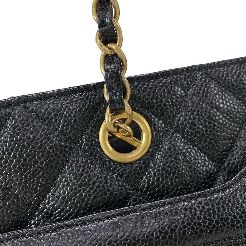 Chanel Tote Bag Matelasse A91058 Black Mattogo Old Hardware / Chain Shoulder