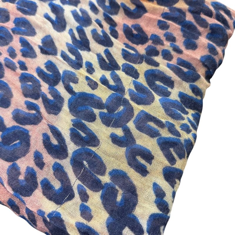 Louis Vuitton Leopard Pattern Cashmere And Silk Large Shawl 401910