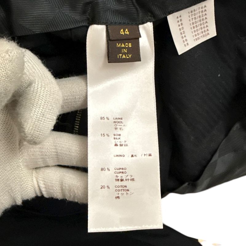 Louis Vuitton Pinstripe Tailored Jacket + Slacks Pants Suit Setup 44 Navy Men's