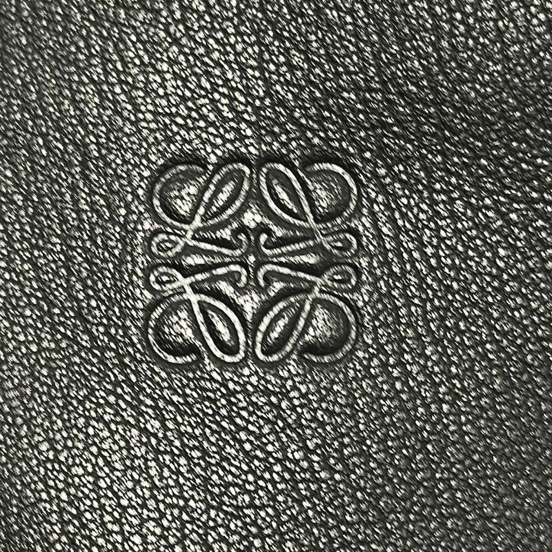 Loewe Tote Bag T-shopper Bag Black Leather