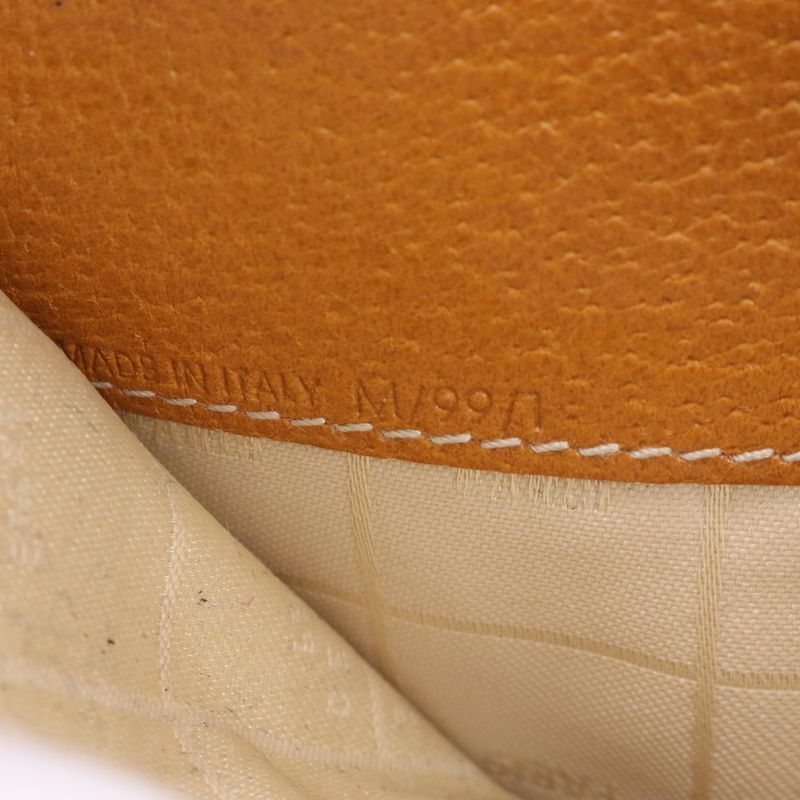 Celine Leather Long Wallet Long Wallet Round Zipper Bifold Ladies RUE Cp6-5