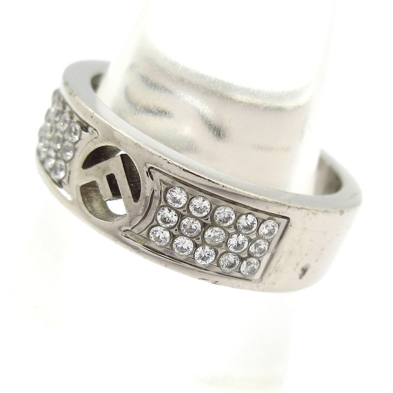 Fendi Ring M Fize Silver X Clear