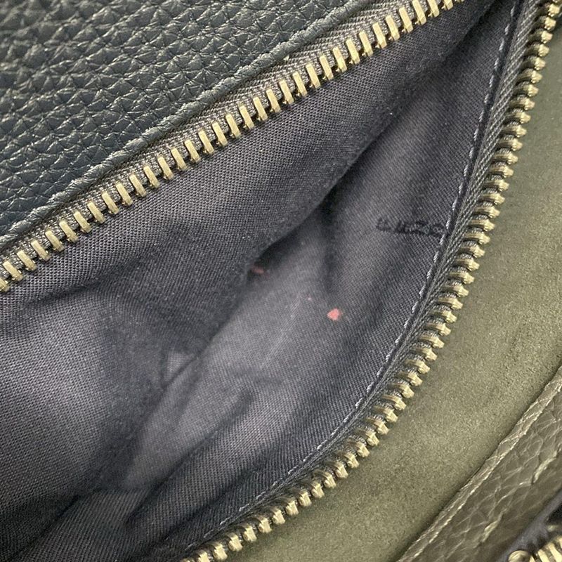 Fendi Business Bag Selleria Peekaboo Iconic Fit 7va406 Dark Gray Leather