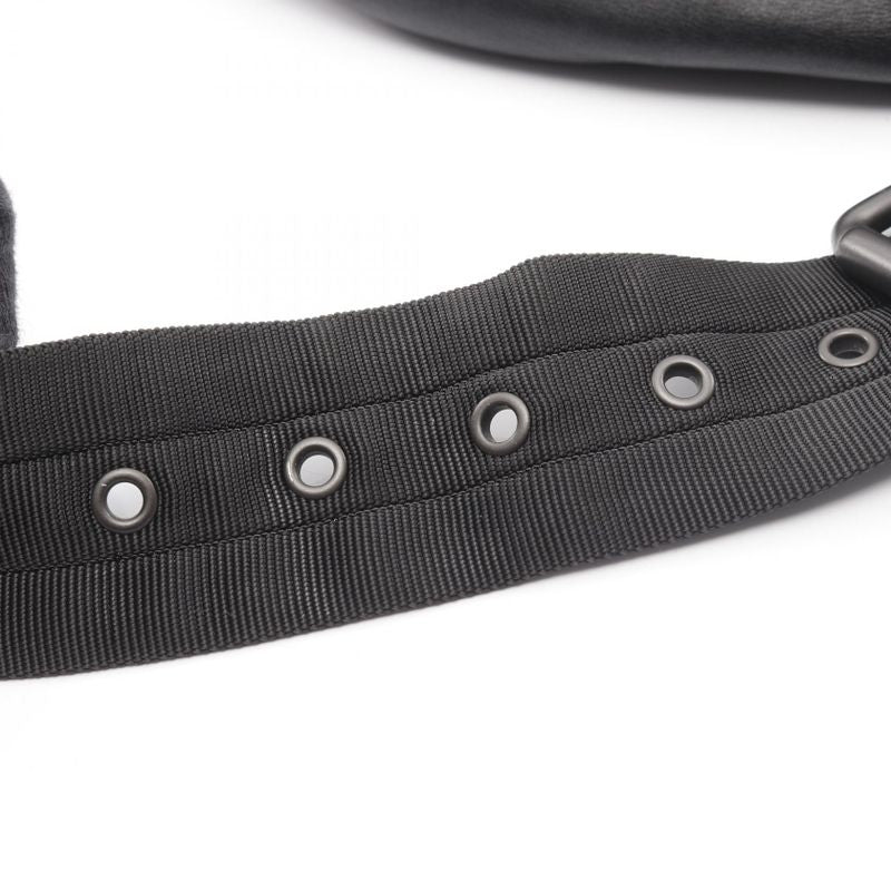 Bottega Veneta Waist Bag Body Bag Intrecciato Black Leather Intrecciato Body