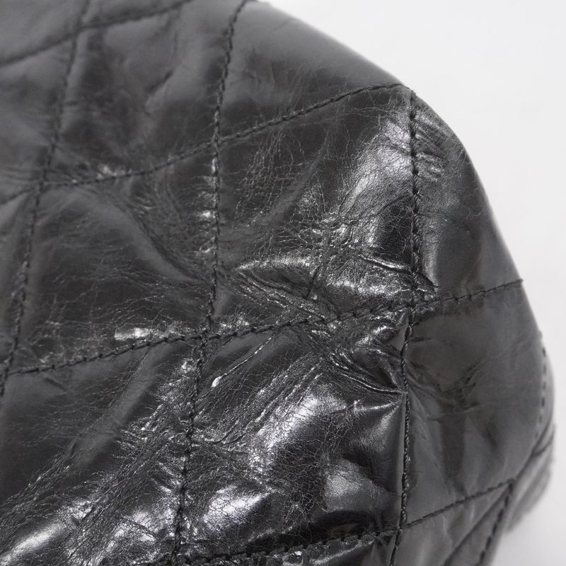 Chanel Handbag Portobello/chain Vintage Calf Black Silver Hardware 2way Bag