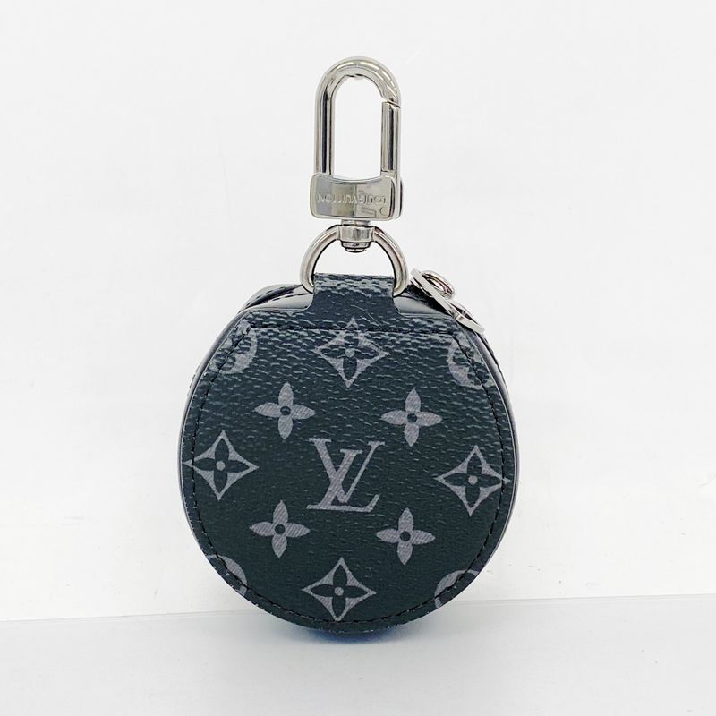 Louis Vuitton Earphone Case Monogram Eclipse Etui Earphones Gi0496 Black Men's