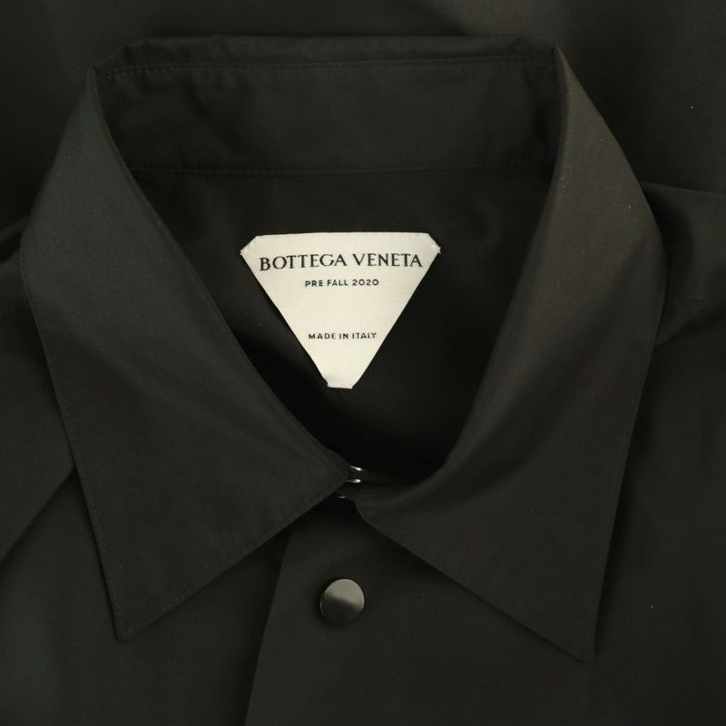 Bottega Veneta 629336 Vkt00 Technical Oversize Shirtcoat Light Hand 46 Black NR