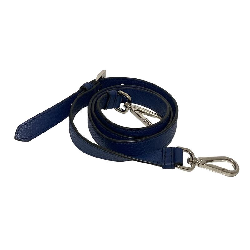 Prada Tote Bag - Navy Leather Tag Leather