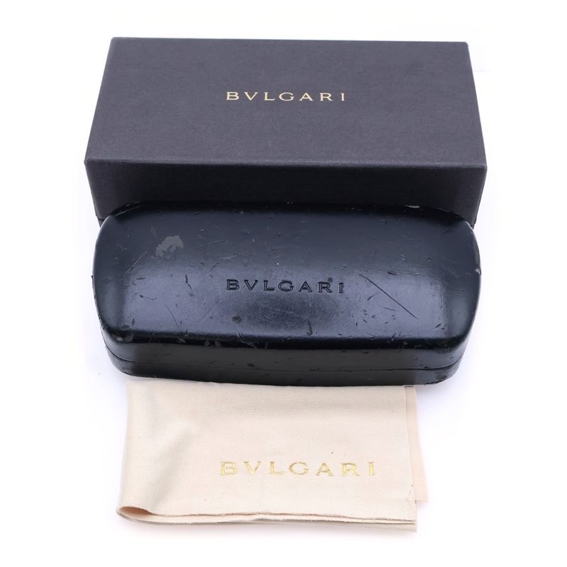 Bvlgari Sunglasses Eyewear Square Lenses Sunglasses Eyewear Black Silver