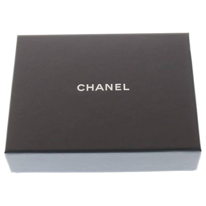 Chanel Matelasse Small Flap Wallet Trifold Wallet Beige Caviar Skin Gold