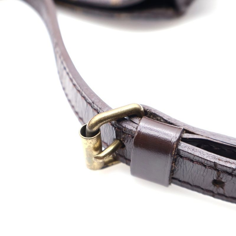 Louis Vuitton Damier Drouot Shoulder Bag Brown Pvcleather N51290 Gold Hardware