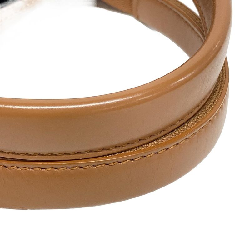 Balenciaga Tote Bag Navy Cabas Su XS 390346 Ivory And Brown Leather