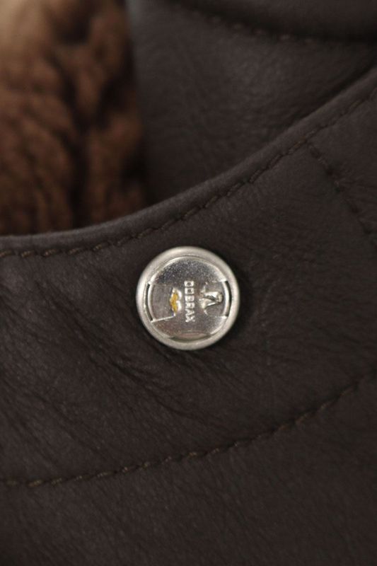 Hermes Lamb Leather Hooded Padded Cashmere Zip Coat Men's 48