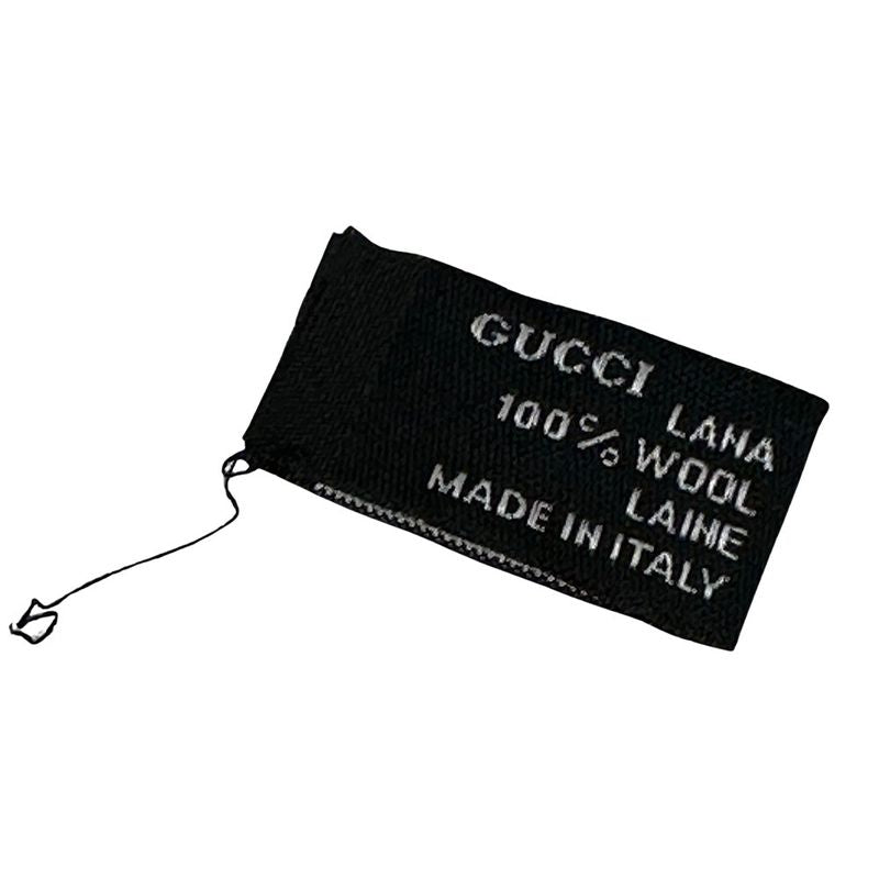 Gucci Scarf Women's Brand Shawl Wool Black Brown Logo Stylish Class Y Apparel