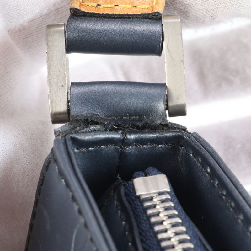 Louis Vuitton Monogram Matte Fowler Blue M55145 Leather Shoulder Bag Shoulder