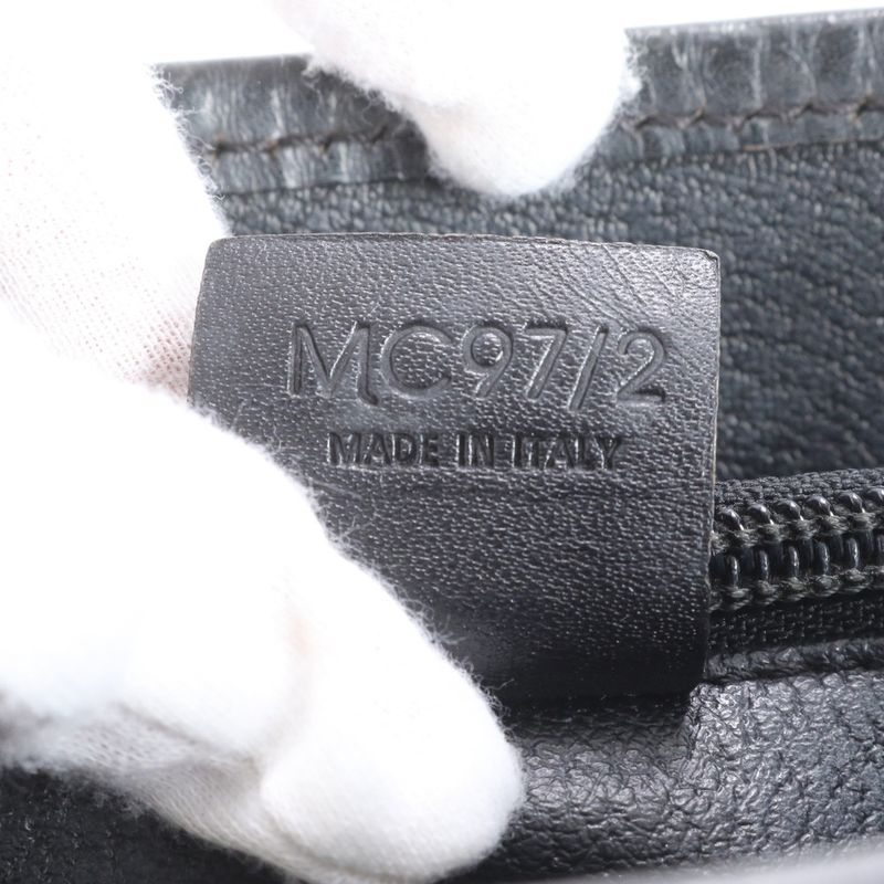 Celine Macadam Leather Tote Bag Shoulder Hand Genuine Leather Black Women's RRM