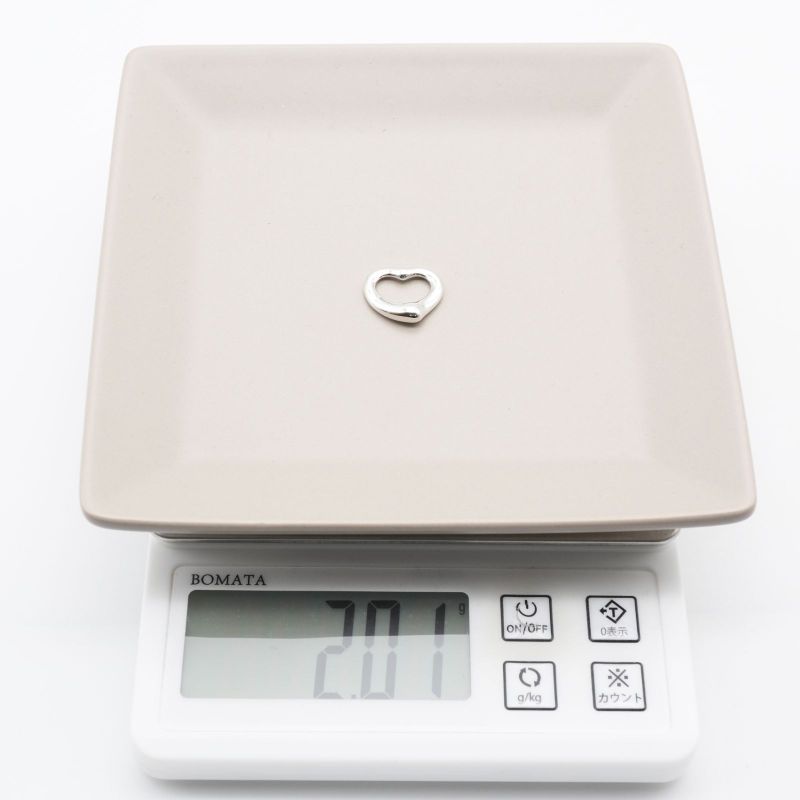 1.7mm (0.07in) Tiffany & Co Open Heart Pendant Top 25-1912