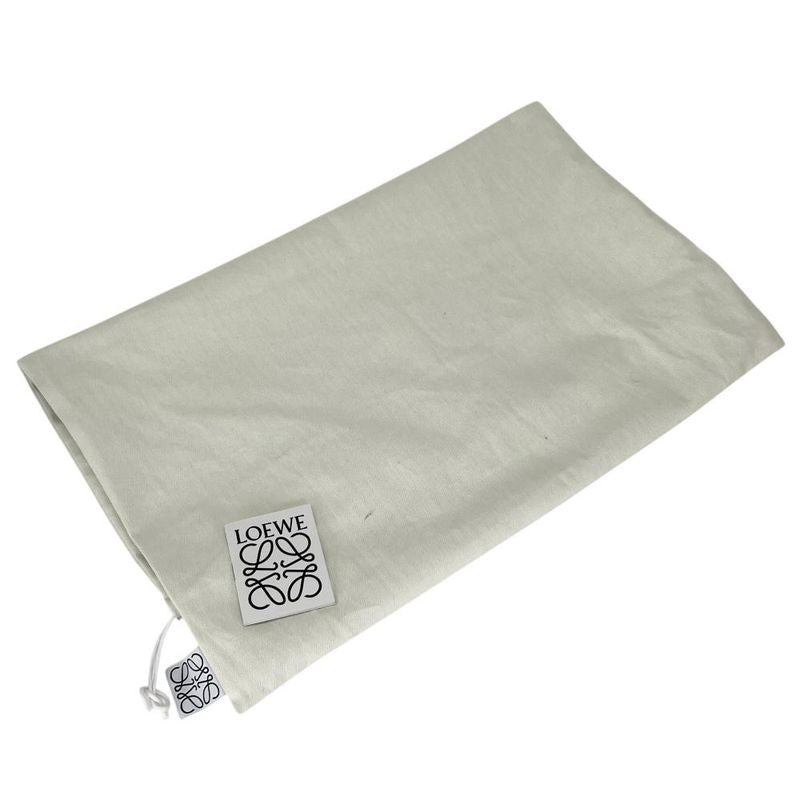 Loewe Backpack Men's Anagram Goya Backpack Loewe Leather Gray Silver Hardware