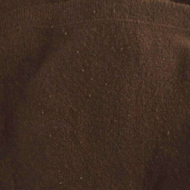 Chanel 00A Cashmere High Neck Knit Dress Short Sleeves 38 Brown ES - OS