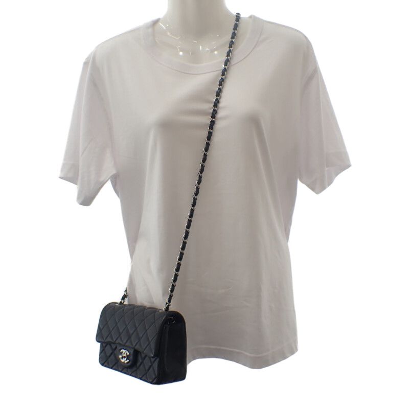 Chanel Mini Classic Handbag A69900-y04059-94305 Shoulder Bag Lambskin Black