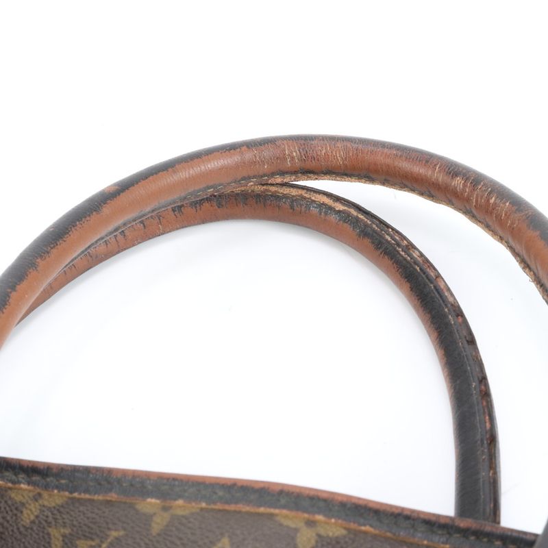 Louis Vuitton Monogram Sac Weekend GM M42420 Leather Tote Bag Shoulder Brown A4